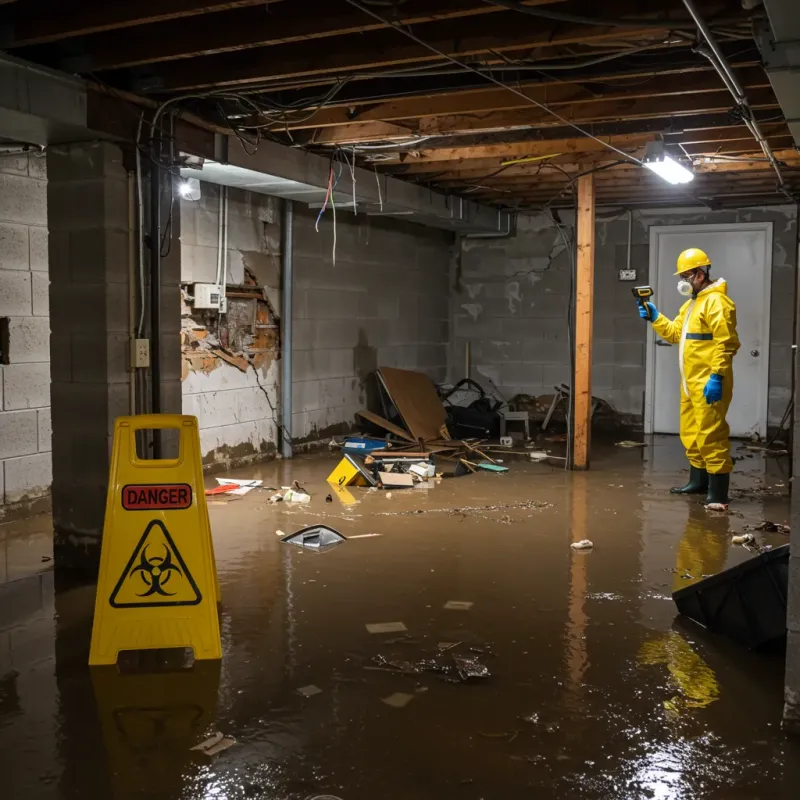 Flooded Basement Electrical Hazard in Travis Ranch, TX Property